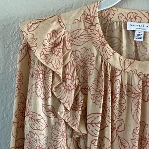 Ladies top size M.  Brand- Current Air. Colors beige & Cinnamon New no tags